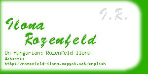 ilona rozenfeld business card